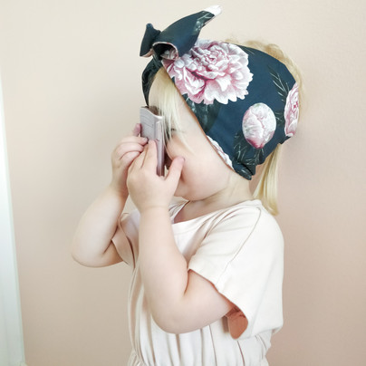 Headwrap pioni minttu-harmaa