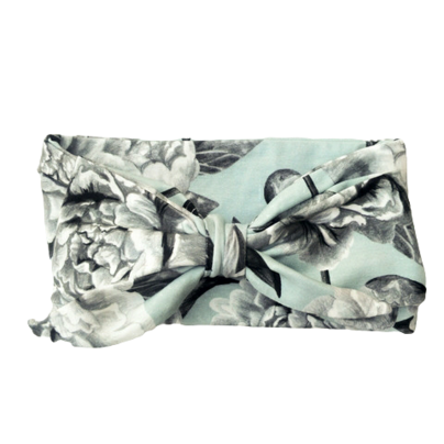 Headwrap pioni minttu-harmaa