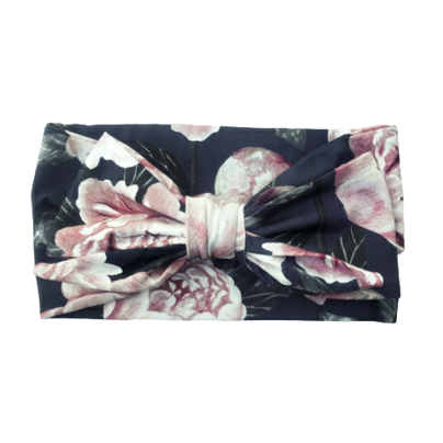 Headwrap pioni navy sininen