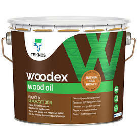 Woodex wood oil, 9l, Ruskea