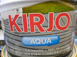 Peltikattomaali Kirjo Aqua, 10L, Punainen T2509