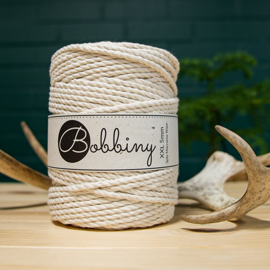 3PLY Makramelanka 5mm, Natural