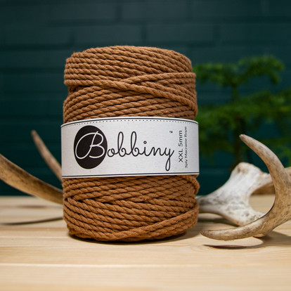 3PLY Makramelanka 5mm - Caramel