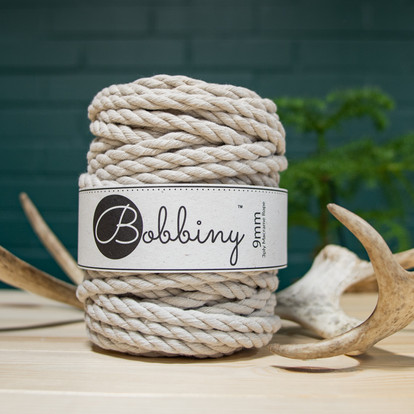 3PLY MAKRAMELANKA, 9mm - BEIGE