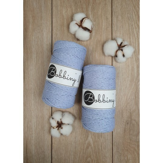 3PLY MAKRAMELANKA 3MM - GLOSSY IRIS - Bobbiny