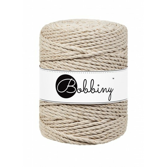GOLDEN BEIGE - 3PLY MAKRAMELANKA 5MM