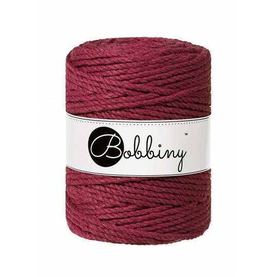WINE RED - 3PLY MAKRAMELANKA 5MM