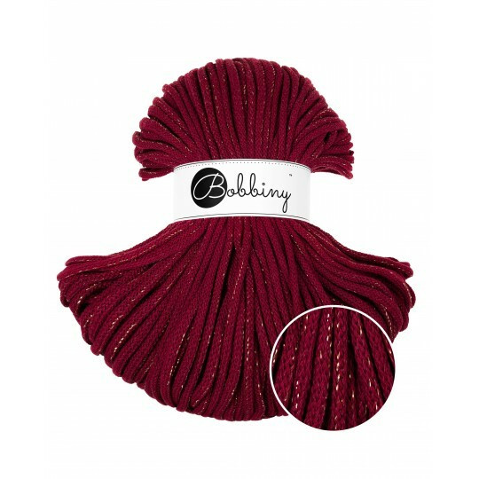 WINE RED- PREMIUM PUNOSKUDE, 5MM, BOBBINY