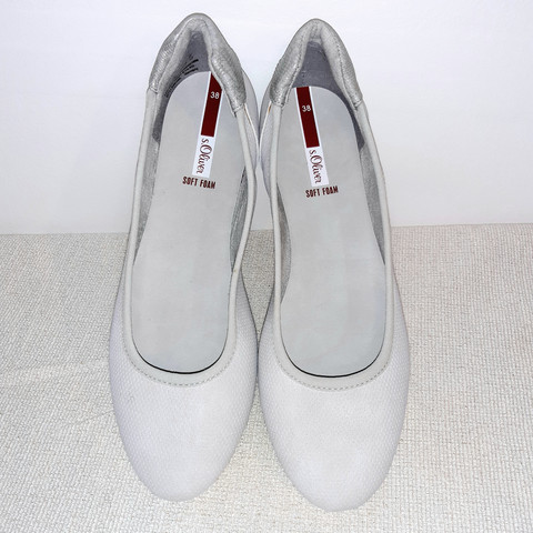 s.Oliver ballerina, cloud (kitinvalkoinen)