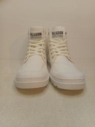 Valkoiset Palladium Pampa Hi Organic tennarit