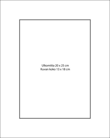 Paspatuuri 20 x 25 cm ulkomitalla