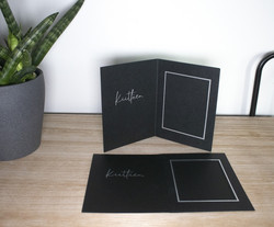 Foliopainettu kiitoskortti