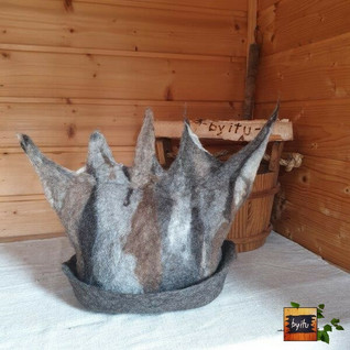 Satu-saunahattu Hehku -luonnonväri kimara - koko L