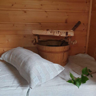Sanna-saunatyyny Kalanruoto Harmaavalkoinen 500 g