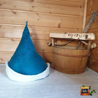 # Satu-saunahattu Isokummun Sauna - Petroli koralli valko- koko L-S