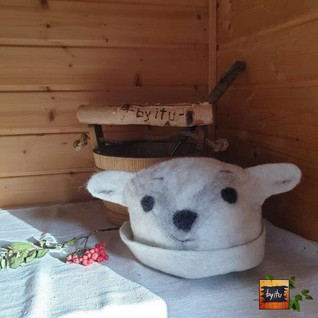 Satu-saunahattu Jääkarhu - L