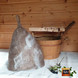 Satu-saunahattu Sauna - Turve marmori - koko 43-63 cm