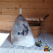 Satu-saunahattu Sauna - vanha Lumi luonnonoikku - koko 43-63 cm