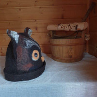 Satu-saunahattu Huuhkaja Pöllö - valmistetaan tilauksesta