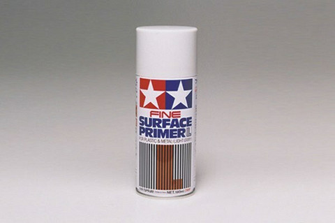 Tamiya Fine Surface Primer L (Light Gray) spray pohjamaali