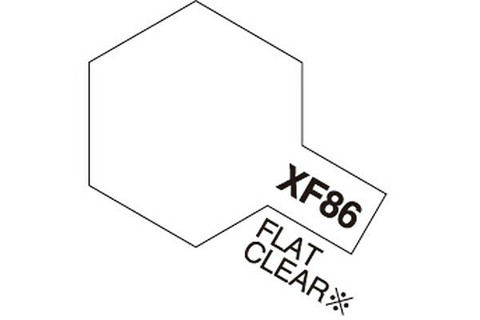Tamiya Acrylic Mini XF-86 Flat Clear mattalakka 10ml