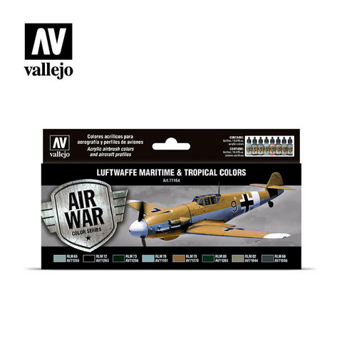 Vallejo Model Air 71.164 Luftwaffe Maritime & Tropical colors maalisetti 8x17ml