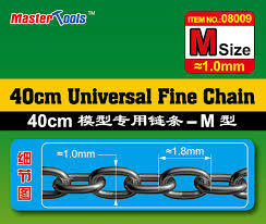 Master Tools Universal Fine Chain ketju, M-koko 1,0 x 1,8mm