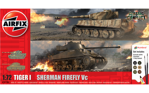 Airfix 1/72 Tiger I vs Sherman Firefly Vc aloituspakkaus