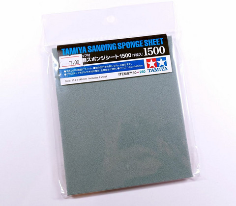 Tamiya Sanding Sponge Sheet 1500 hiontatyyny 114x140mm