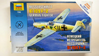KÄYTETTY Zvezda 1/72 Messerschmitt Bf 109 F-2 German Fighter SNAP FIT