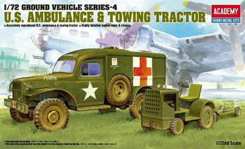 Academy 1/72 U.S. Ambulance & Towing Tractor