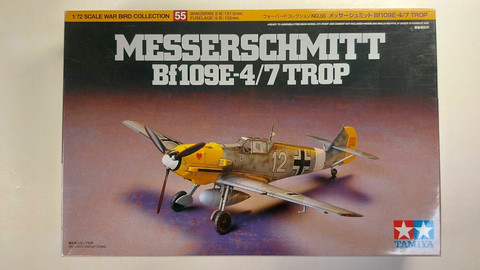 KÄYTETTY Tamiya 1/72 Messerschmitt Bf109E-4/7 Trop