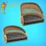 GasPatch Models 1/48 British Wicker Seat Perforated Back - Sort and Tall With Small Leather Pad