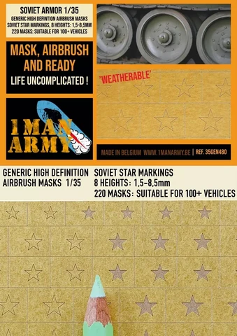 1ManArmy 1/35 Soviet Stars Full maalausmaski