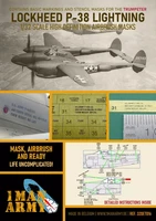 1ManArmy 1/32 Lockheed P-38 Lightning maalausmaski
