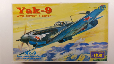 KÄYTETTY ICM 1/72 Yak-9 WWII Soviet Fighter