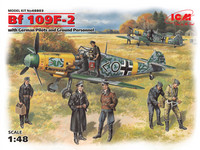 ICM 1/48 Bf 109F-2 with German Pilots and Ground Personnel