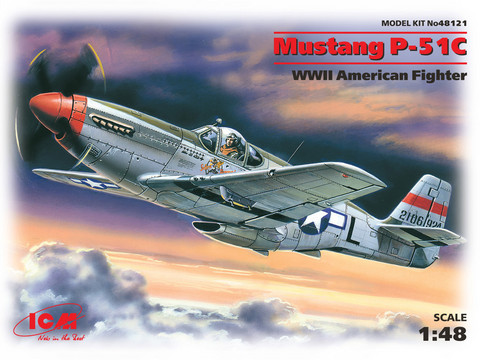ICM 1/48 Mustang P-51C WWII American Fighter