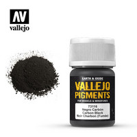 Vallejo Pigments 73.116 Carbon Black (Smoke Black) pigmentti 35ml