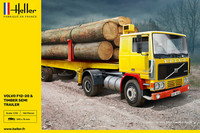 Heller 1/32 Volvo F12-20 & Timber Semi Trailer