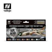 Vallejo Model Air 71.607 Soviet/Russian colors MiG-21 “Fishbed” from 50’s to 90’s maalisetti 8x17ml