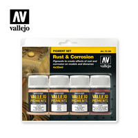 Vallejo Pigments 73.194 Rust & Corrosion pigmenttisetti 4x35ml