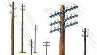 Italeri 1/35 Telegraph Poles