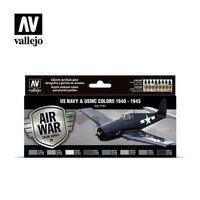 Vallejo Model Air 71.157 US Navy & USMC Colors 1940-1945 maalisetti 8x17ml