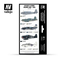 Vallejo Model Air 71.157 US Navy & USMC Colors 1940-1945 maalisetti 8x17ml