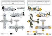 S.B.S model 1/48 Brewster Model B-239 in Finnish Service siirtokuvat