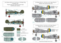 S.B.S model 1/48 Gloster Gladiator (J8, J8A) in Swedish Service siirtokuvat
