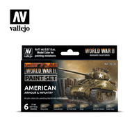 Vallejo Model Color 70.203 World War II American Armour & Infantry maalisetti 6x17ml