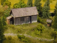 Noch 3D-Cardboard Sheet - Timber Wall