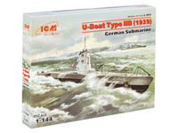 ICM 1/144 U-Boat Type IIB (1939) German Submarine